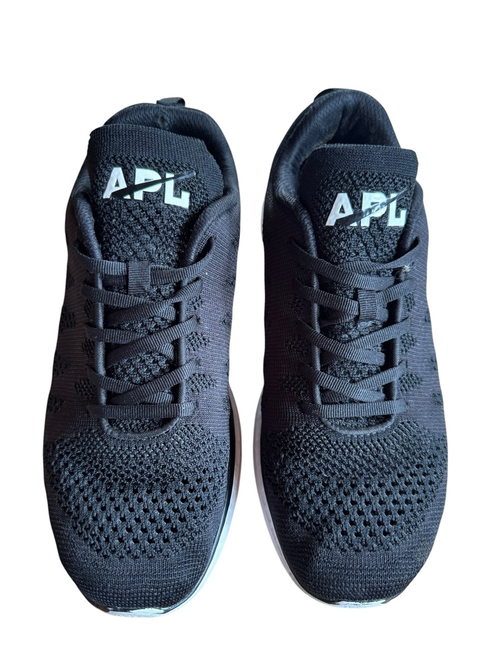 APL TechLoom Pro Men's Size 10 Black Knit Athletic Running Sneakers
